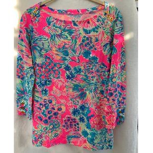 Lilly Pulitzer boat neck ¾ sleeve shirt